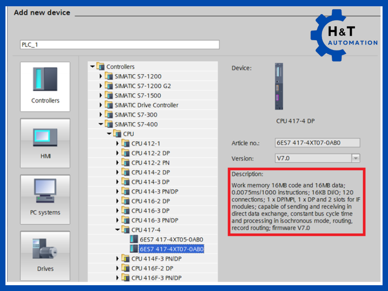 CPU S7 400 với khả năng xử lý vượt trội