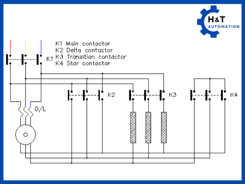 Mạch khởi động kín (Closed Transition Star-Delta Starter)