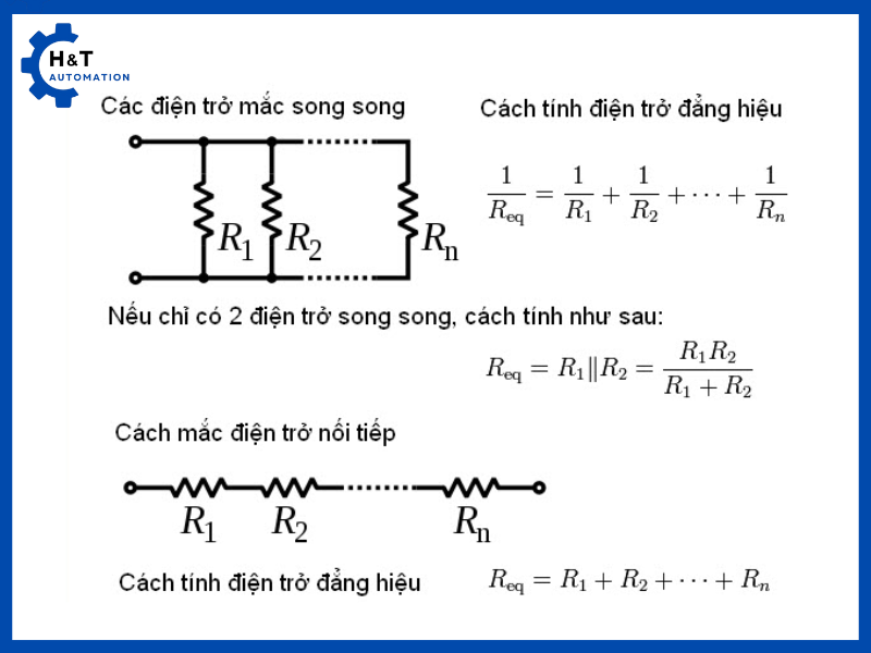 Tính toán giá trị điện trở trong mạch điện