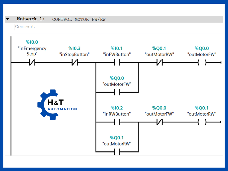 Lập trình điều khiển đảo chiều động cơ