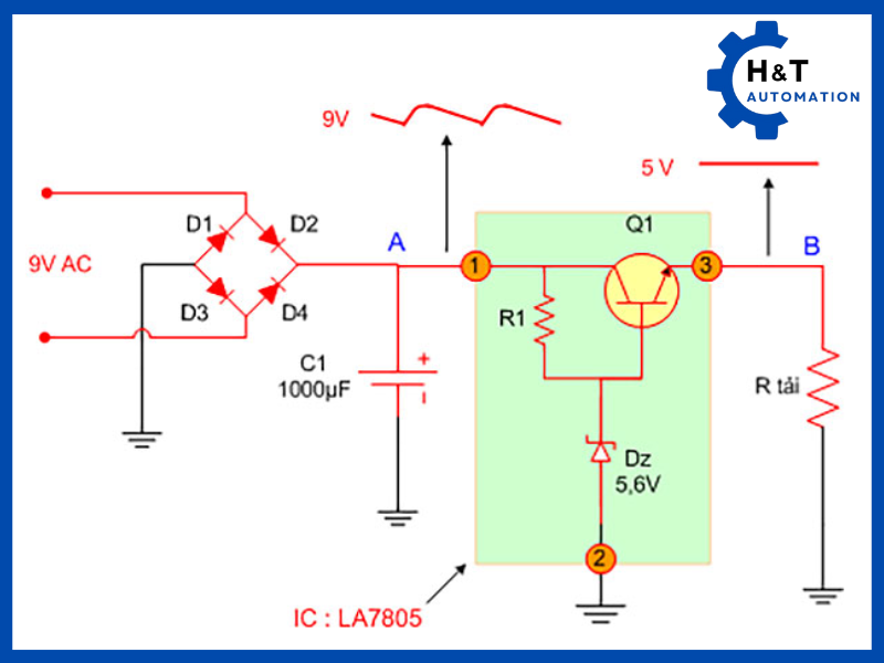 Mạch chỉnh lưu dùng IC ổn áp
