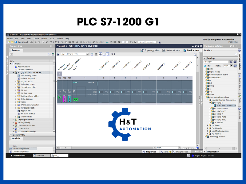 PLC S7 1200 G1 với TIA PORTAL