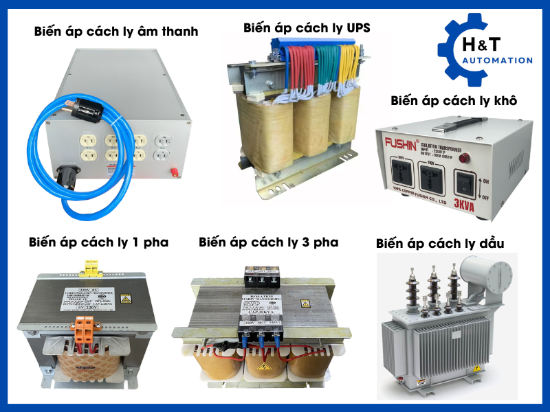 Các loại biến áp cách ly phổ biến